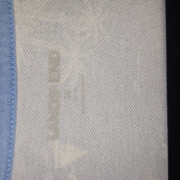 Land's End Size Medium Light Blue Short sleeve Polo Dress Nautical Print - Picture 4 of 8